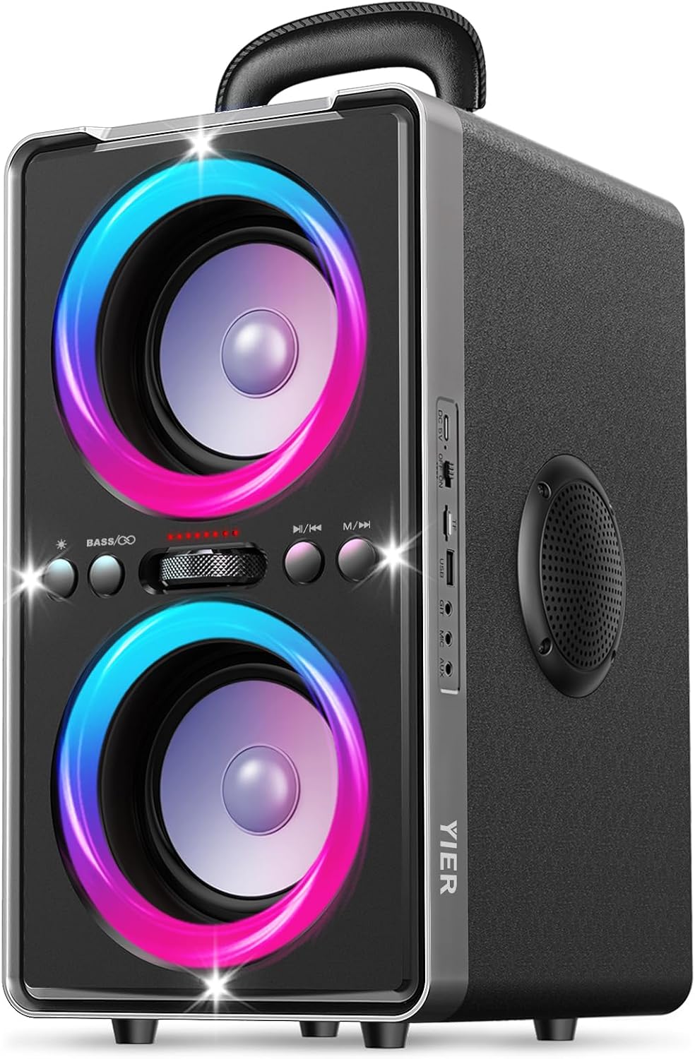 Bluetooth Speaker, 200W(Peak) Loud Stereo with Deep Bass, 20H Playtime, TWS, 30W Fast Charging