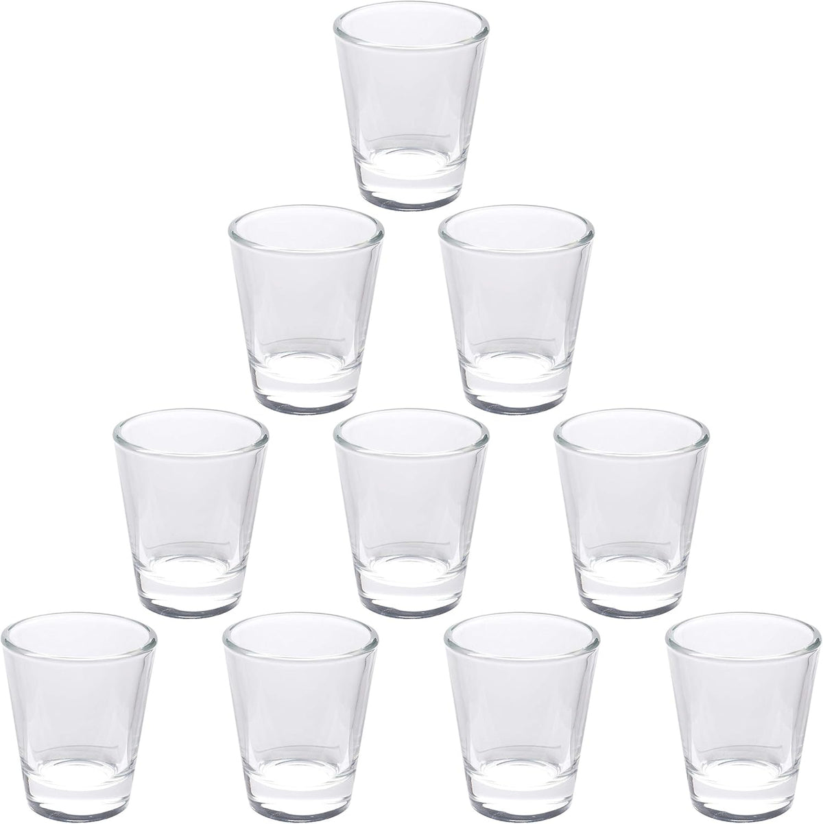DISCOUNT PROMOS Shot Glasses Set 1.75 oz. Set of 10 Bulk Pack, Wedding Favor, Birthday Party