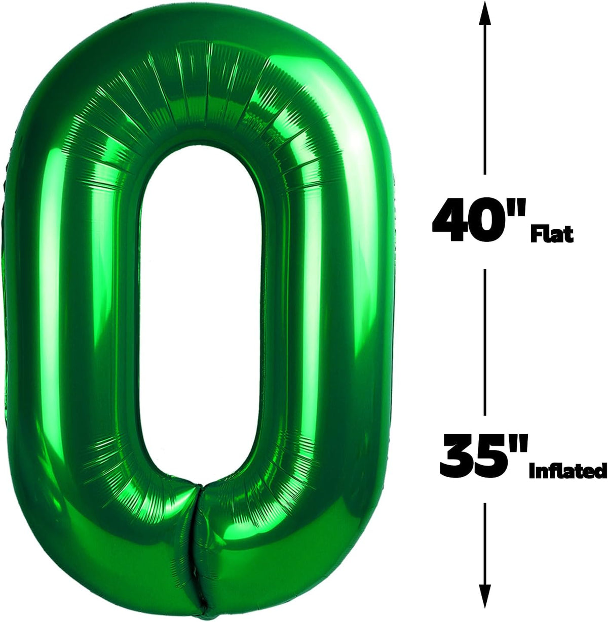 Green 40 Inch 30 Number Balloons, Balloon Decorations for 30 Birthday, Foil Giant 30 Birthday