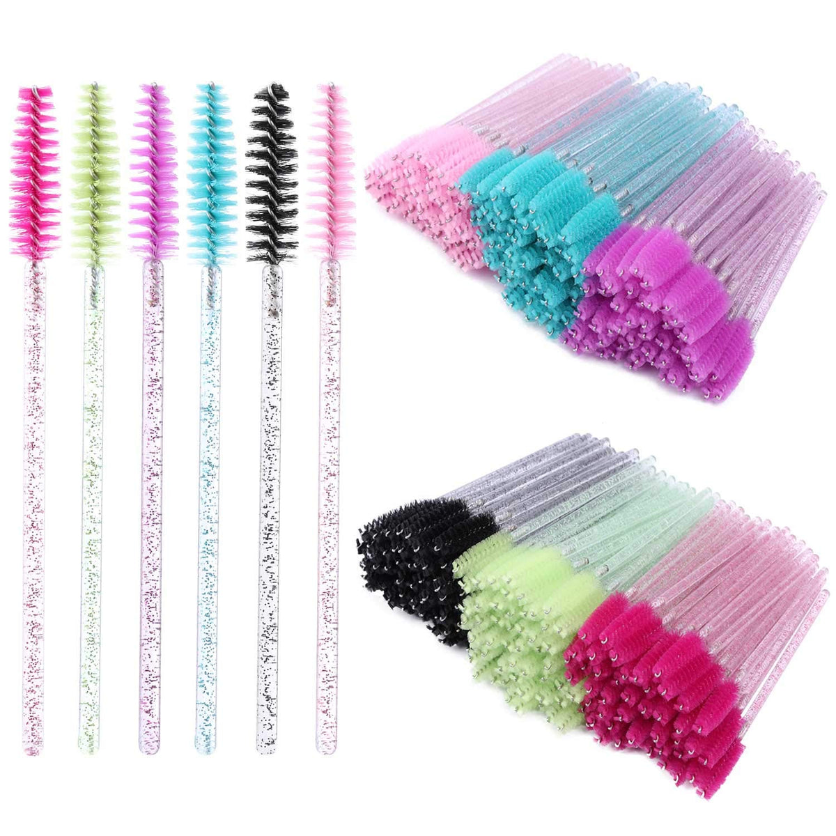 300 Disposable Mascara Wands Eyelash Brush Spoolies for Eye Lash Extension, Eyebrow and Makeup