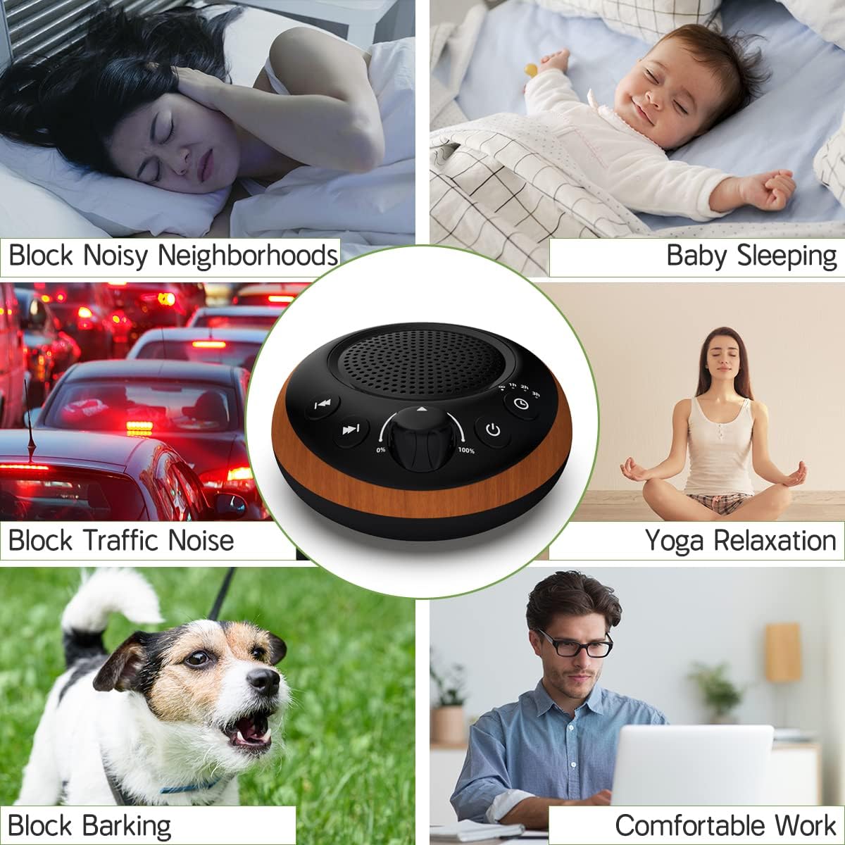 Sound Brown Noise Machine White Noise Machine Nonstop 30 Soothing Sounds Sound Therapy for Baby