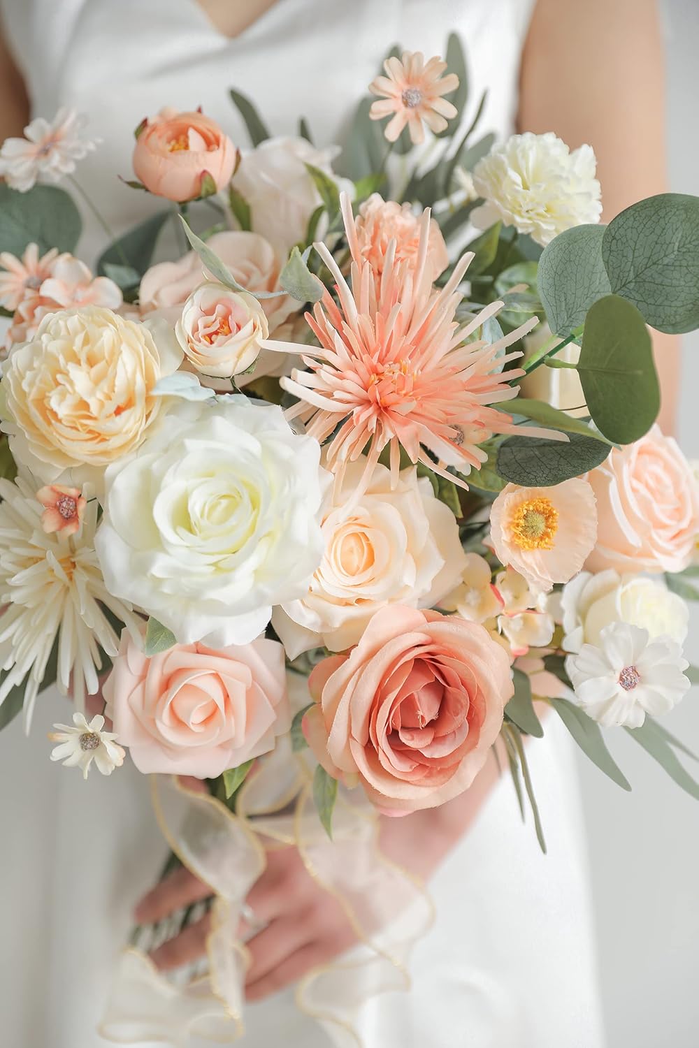 Serra Flora Artificial Flowers Combo Box Set Faux Flowers Bulk Flower Leaf with Stems Arrangements