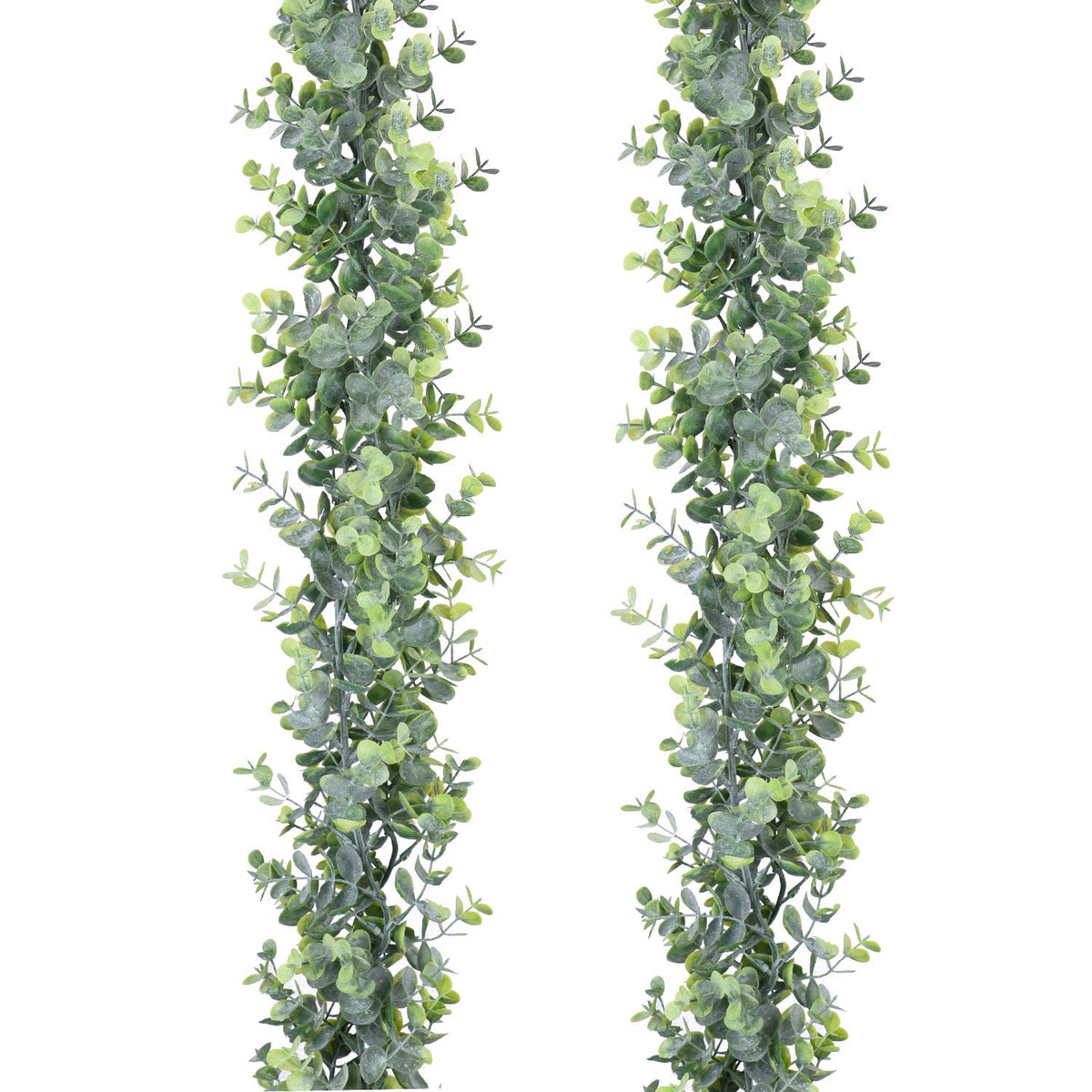 DearHouse Faux Eucalyptus Garland Plant, 2 Pack Artificial Vines Hanging Eucalyptus Leaves Greenery