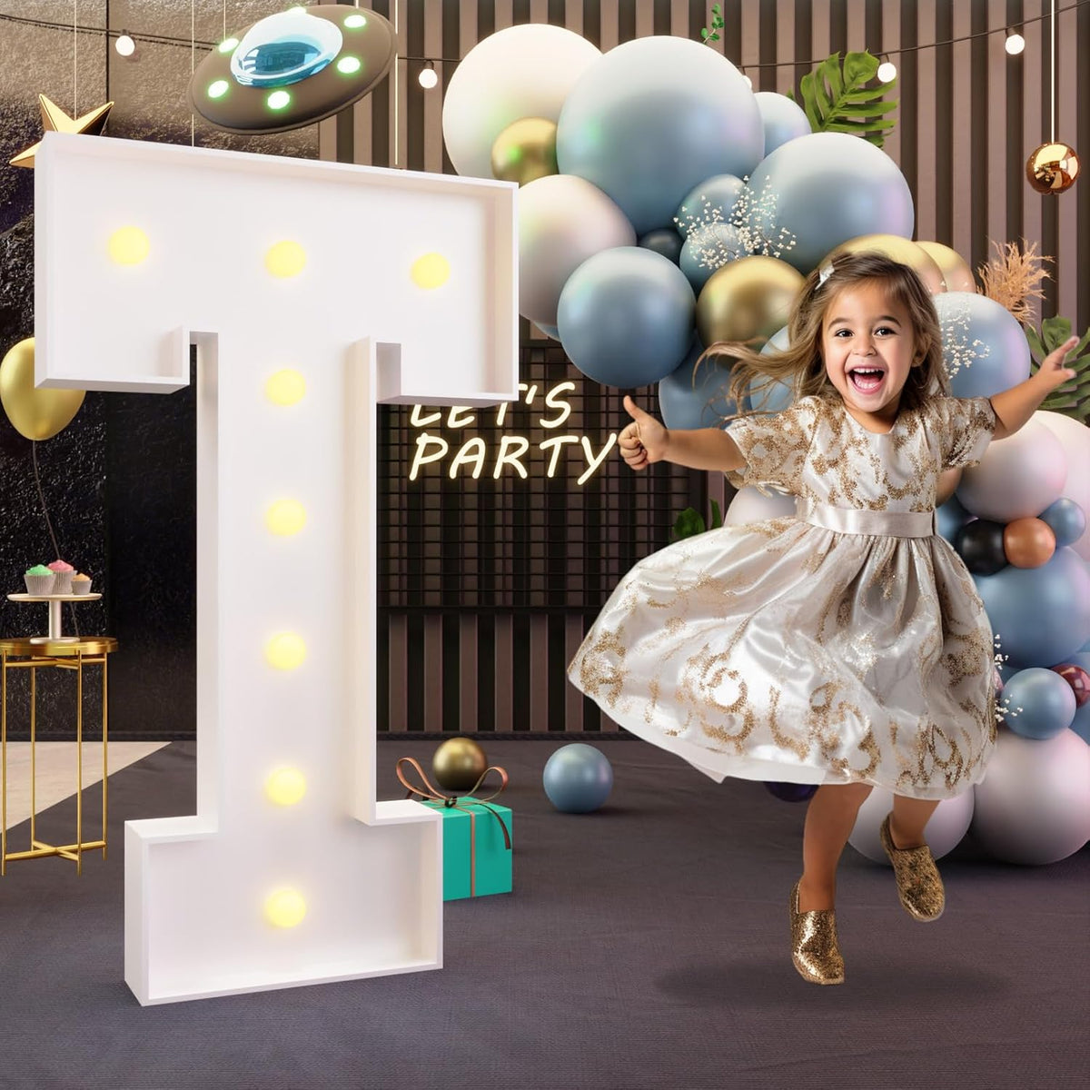 imprsv Marquee Light Up Letters, 3FT T for Birthday, Baby Shower, Wedding Decorations, Large