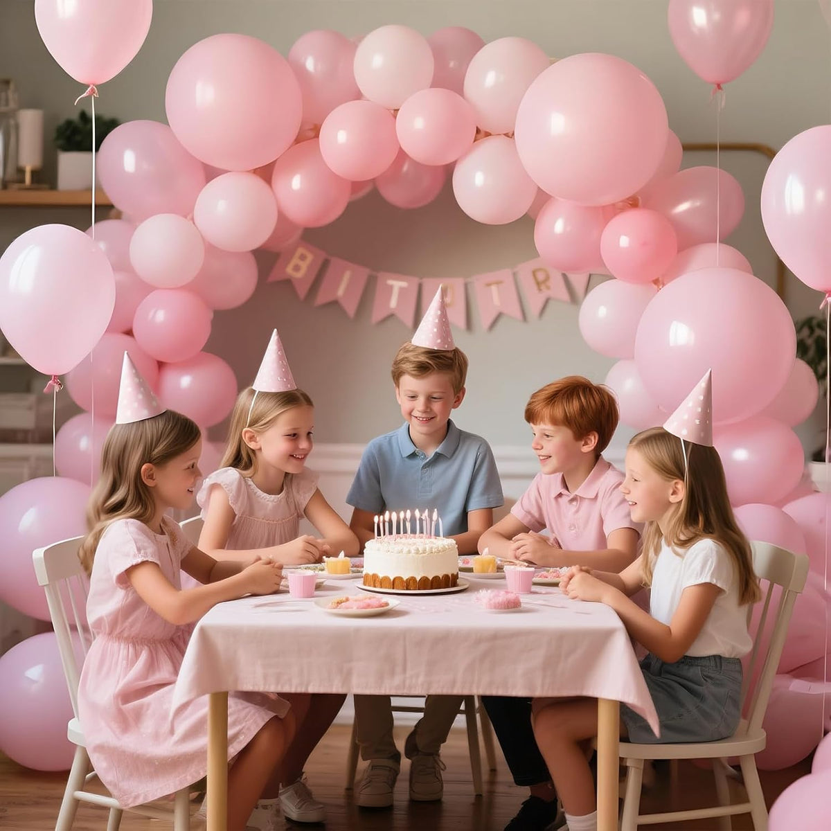KAWKALSH Light Pink Balloon 12 Inch, 110pcs Latex Party Balloons Helium Bright Color for Birthday