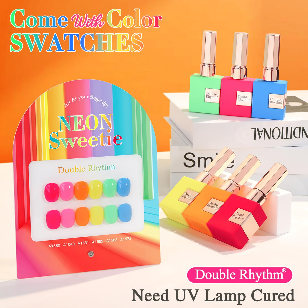 Double Rhythm 6 Pcs 15 ML Gel Polish Set Same Color Same Bottle Soak Off Gel Polish Kit Nail Art