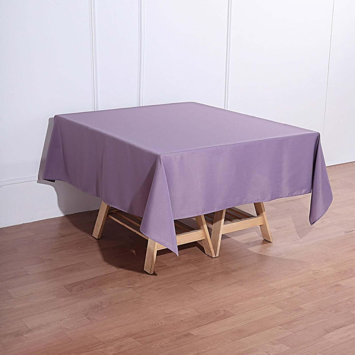 Efavormart 70" Square Linens Violet Amethyst Wholesale Linens Polyester Square Linen Tablecloth for