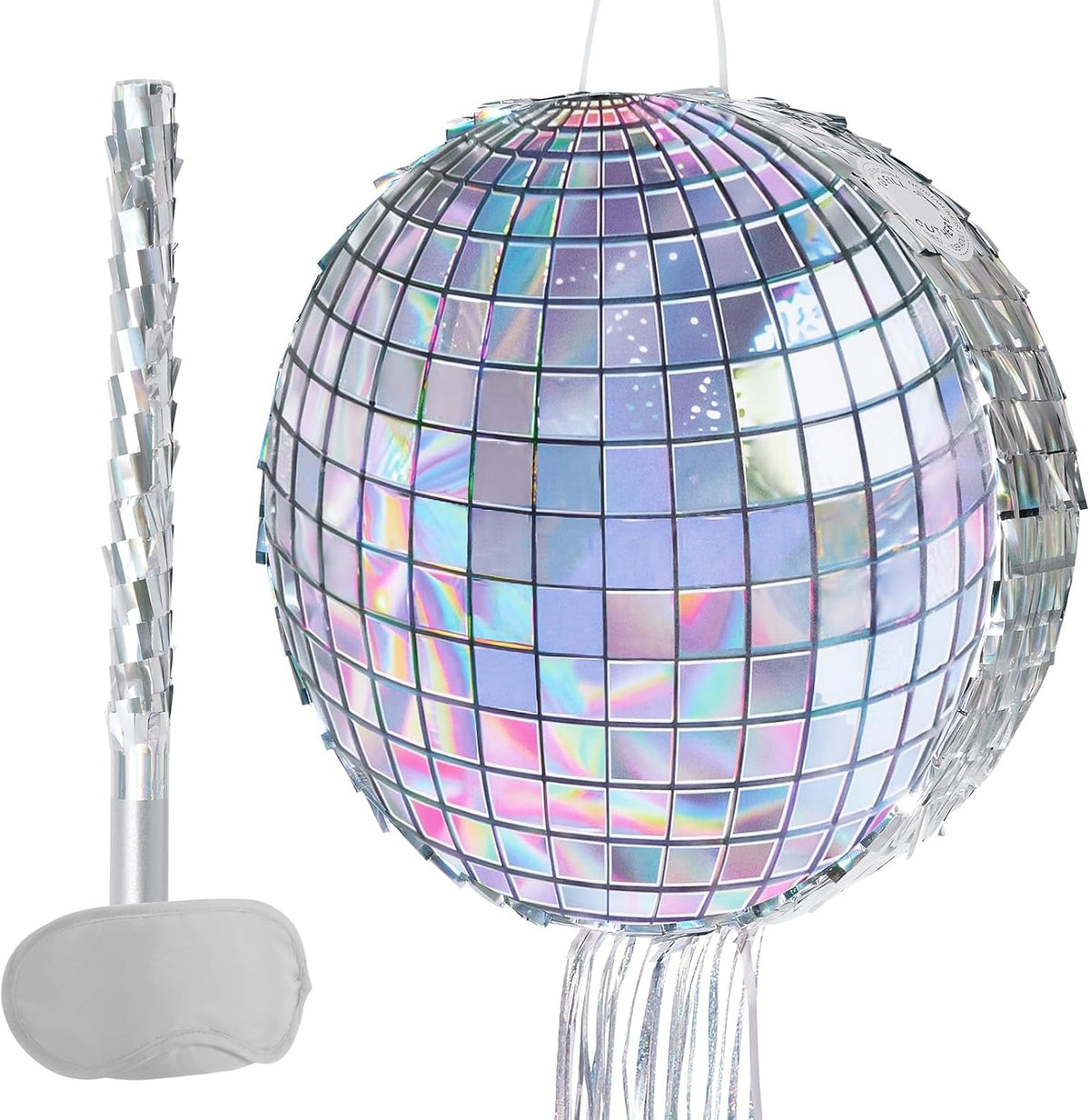WERNNSAI Disco Ball Piñata - Disco Party Decoration for Adult Birthday Party Supplies Hanging Disco