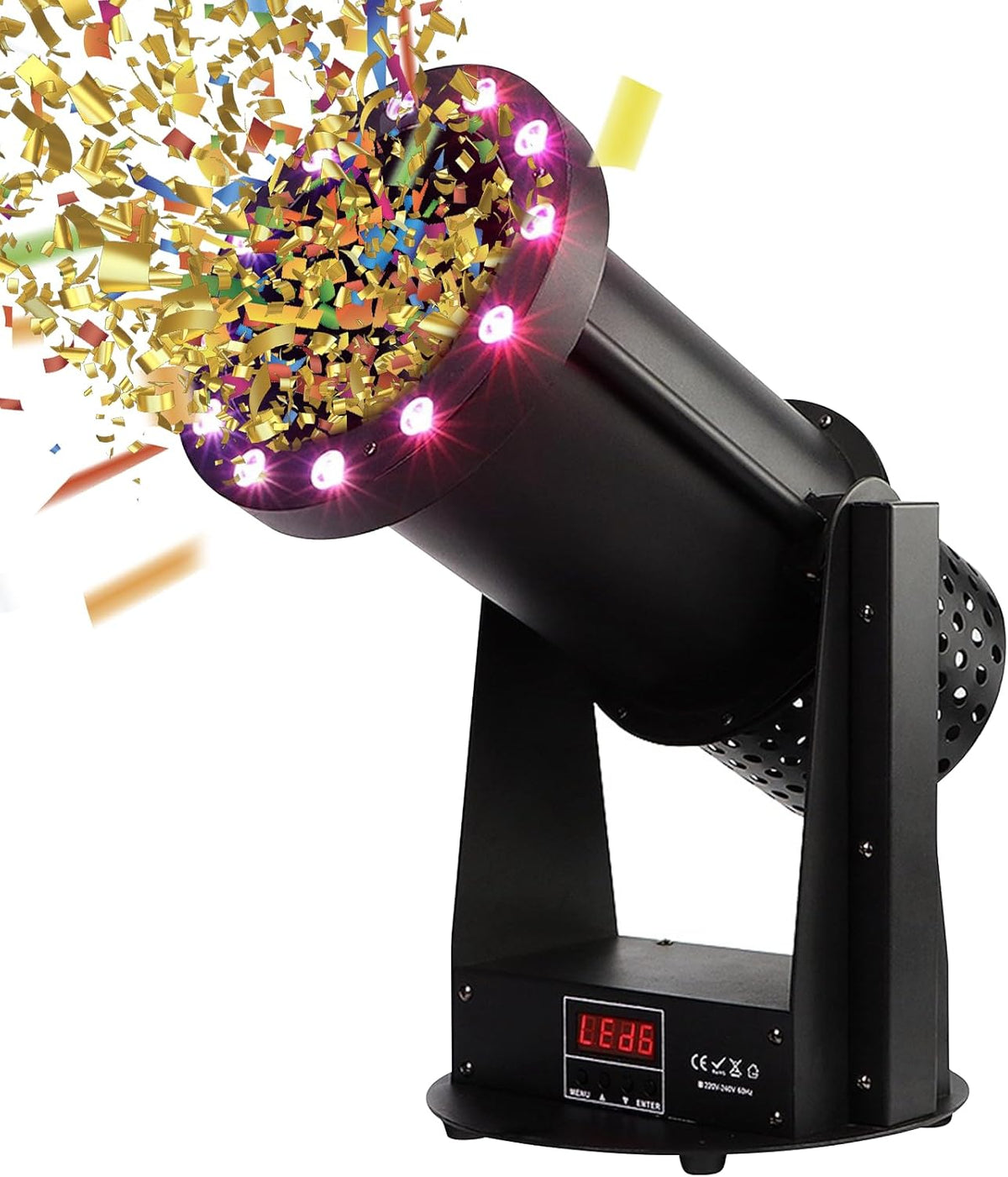 Paper Machine with 12 LED Lights and Remote Control - DMX Control Digital with Remote Perfect for