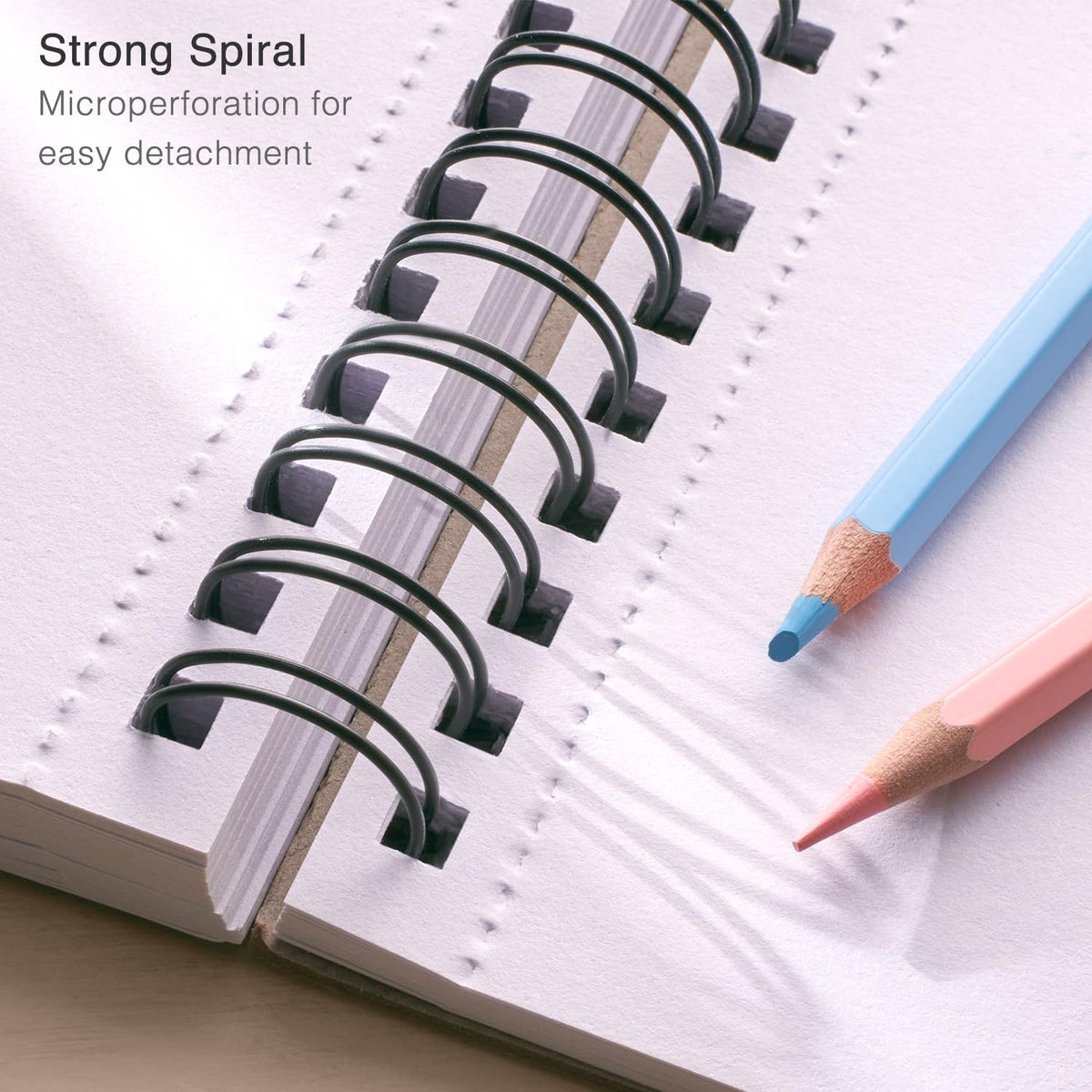 ARTISTIC EYE 9x12 Premium Sketch Book Set, 100 Sheets, Spiral Bound, 68lb (100gsm), Acid-Free