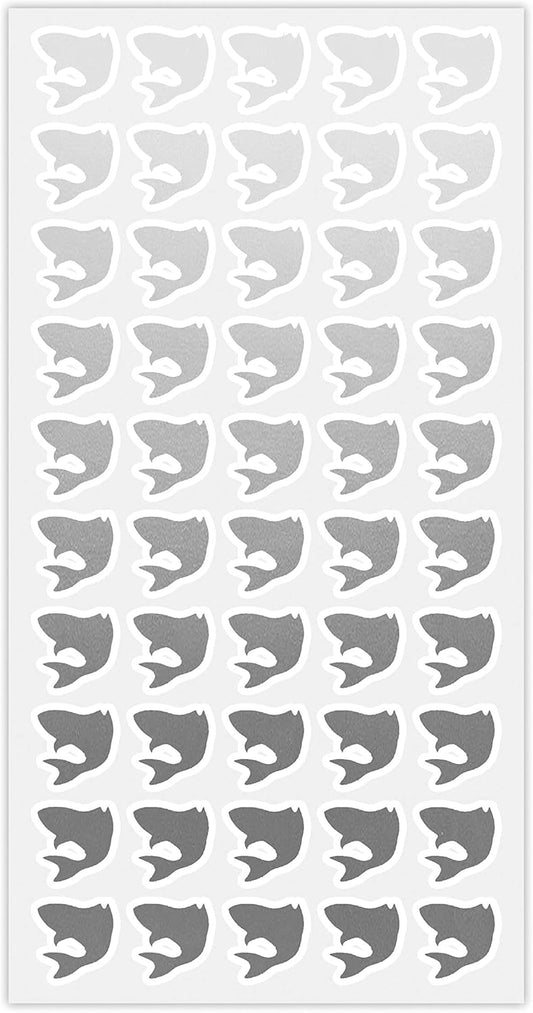 50 Wedding Meal Stickers - Food Identifier & Menu Choice Place Cards for Party Seating - Meal