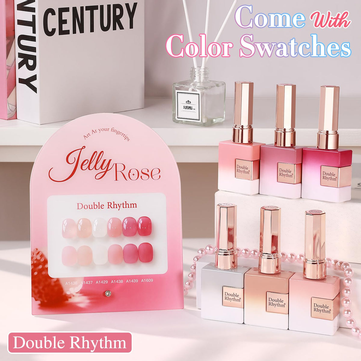 Double Rhythm 6 Pcs 15 ML Gel Polish Set Same Color Same Bottle Soak Off Gel Polish Kit Nail Art