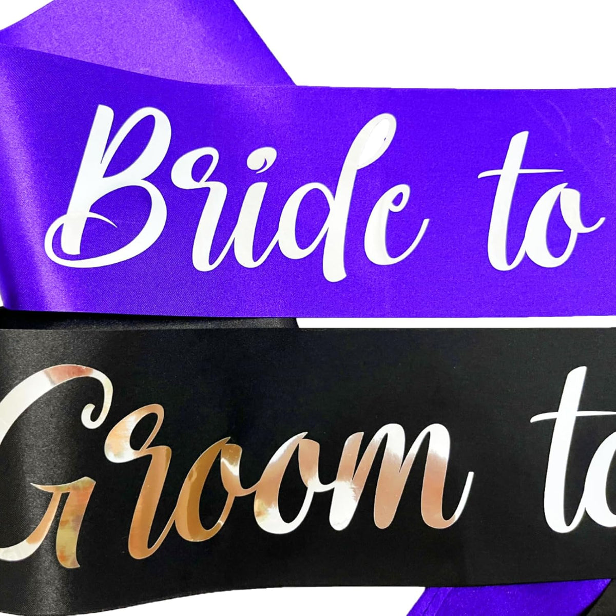 Bride to Be Sash and Groom to Be Sash, Bachelorette Party Supplies Engagement Party Favors, Bridal