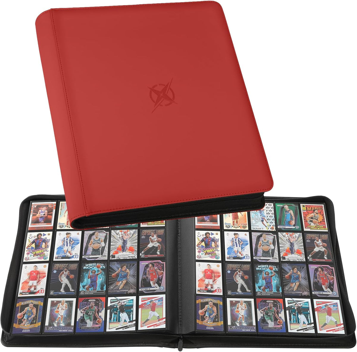 20-Pocket Card Binder, Trading Card Binder Holds 2000 Cards, Premium Zippered Trading Card Album