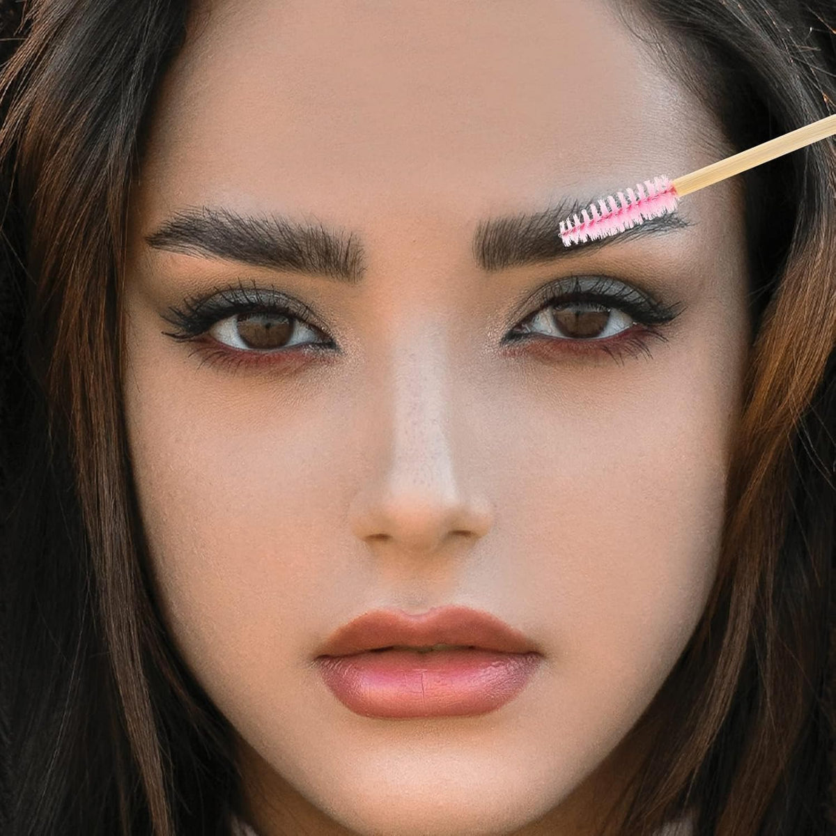 Tbestmax 300 Disposable Mascara Wands Eyelash Brush Spoolies for Eye Lash Extension Eyebrow Bamboo