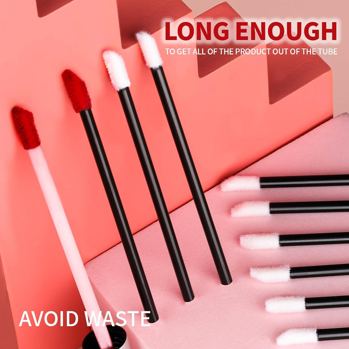 Teenitor Mascara Wands, Disposable Mascara Wand 200pcs, Lip Applicators Disposable Mascara Makeup