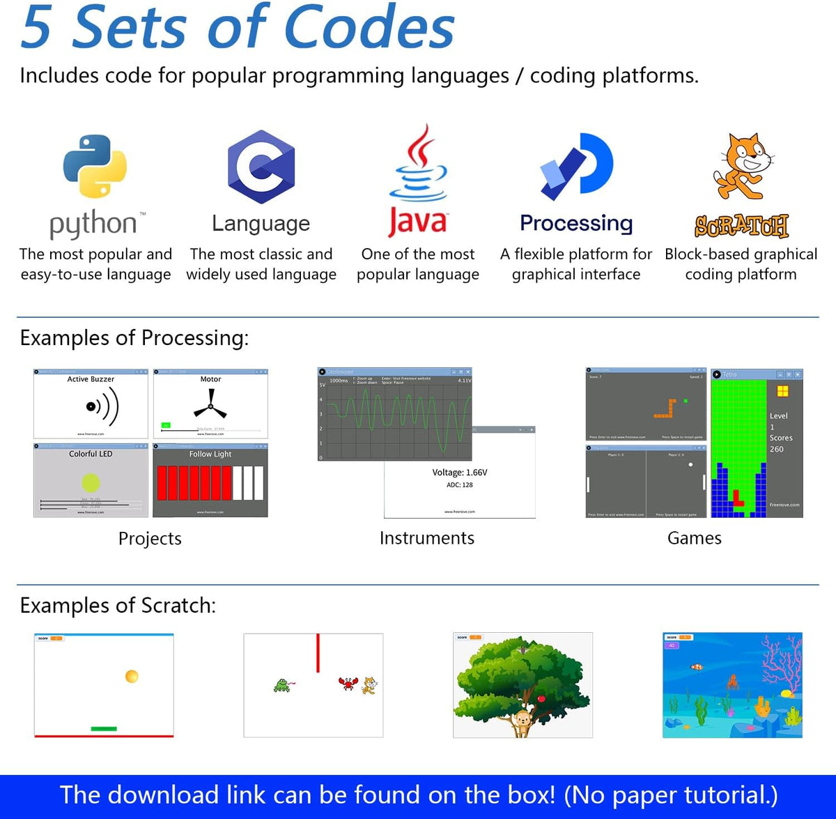 Freenove Ultimate Starter Kit for Raspberry Pi 5 4 B 3 B+ 400 Zero 2 W, 962-Page Detailed Tutorial