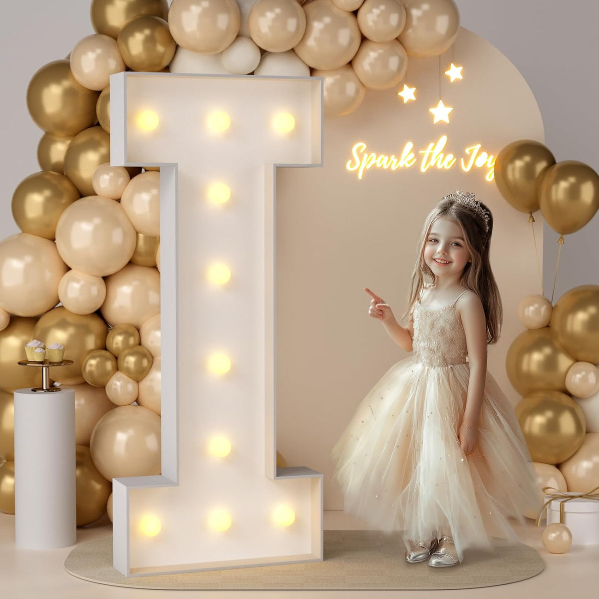 JoyMuse 4FT Marquee Light Up Letters,Large Marquee Letters 4 Feet Tall for Marry Me Proposal