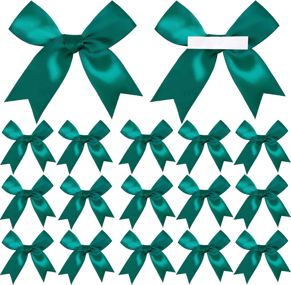 50 Pieces Gift Wrap Bows Premium Satin Ribbon Bows 3.3 Inch Craft Bows for Gift Wrapping DIY Treat