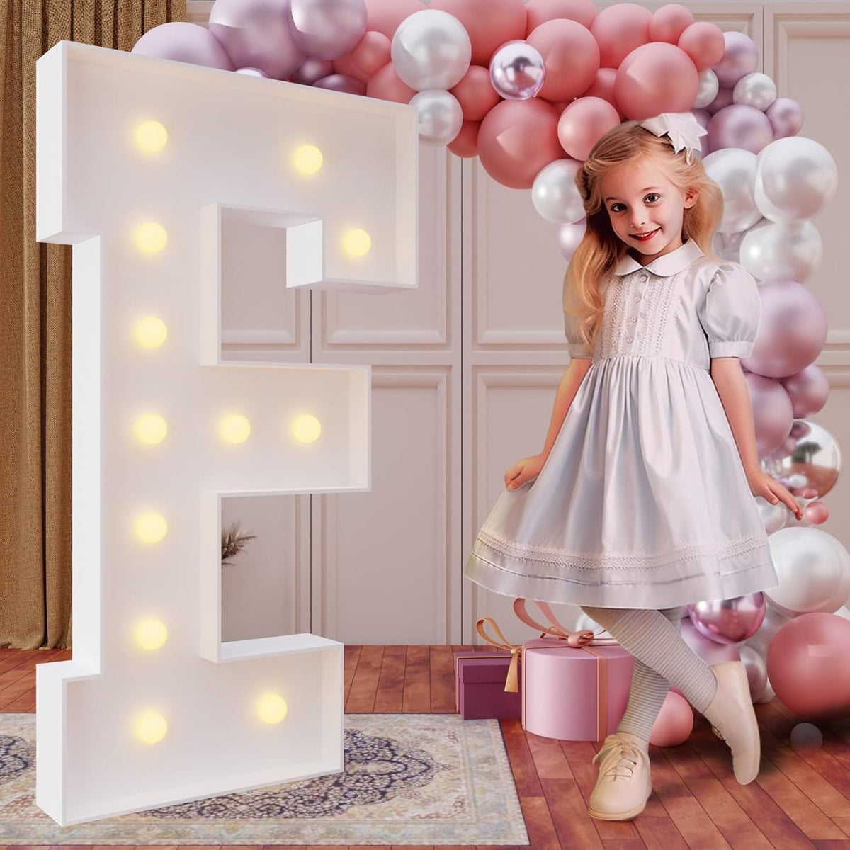 imprsv 4FT Marquee Light Up Letters for Birthday Party Decorations Large Marquee Letters for