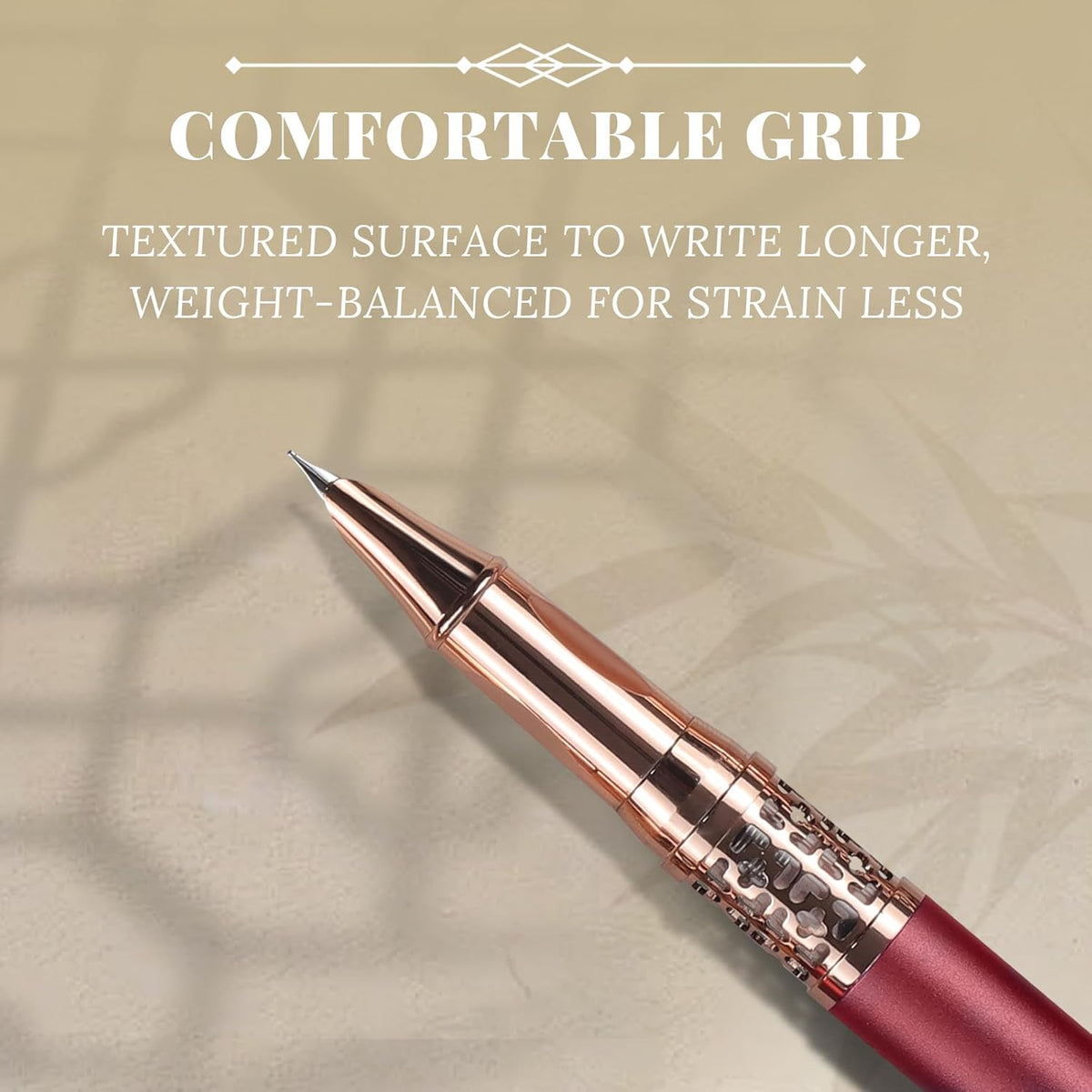 YUNCHUN Refillable Fountain Pen Fine Nib, Fancy Ink Pen with 5 Black & 5 Blue Ink Refills