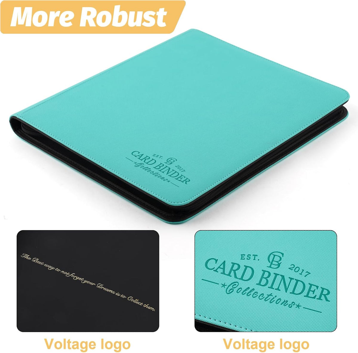 Trading Card Binder, Card Collection Binder Album Folder with 720 Side Loading Pockets, 12 Pocket