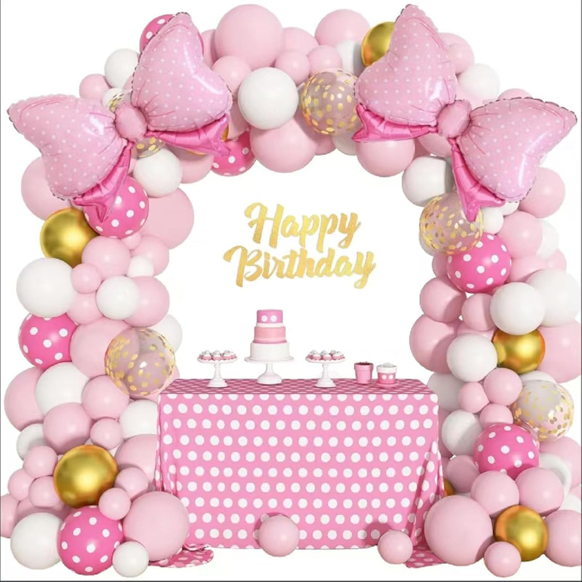 36 Inches Bow Foil Balloon Huge Bowtie Pink Balloon for Baby Shower, Wedding, Kids Theme Party
