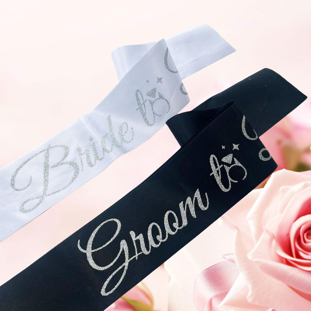 Bride Sash Bachelorette Party Bride and Groom to Be Sash for Bridal Shower Wedding Hen Party