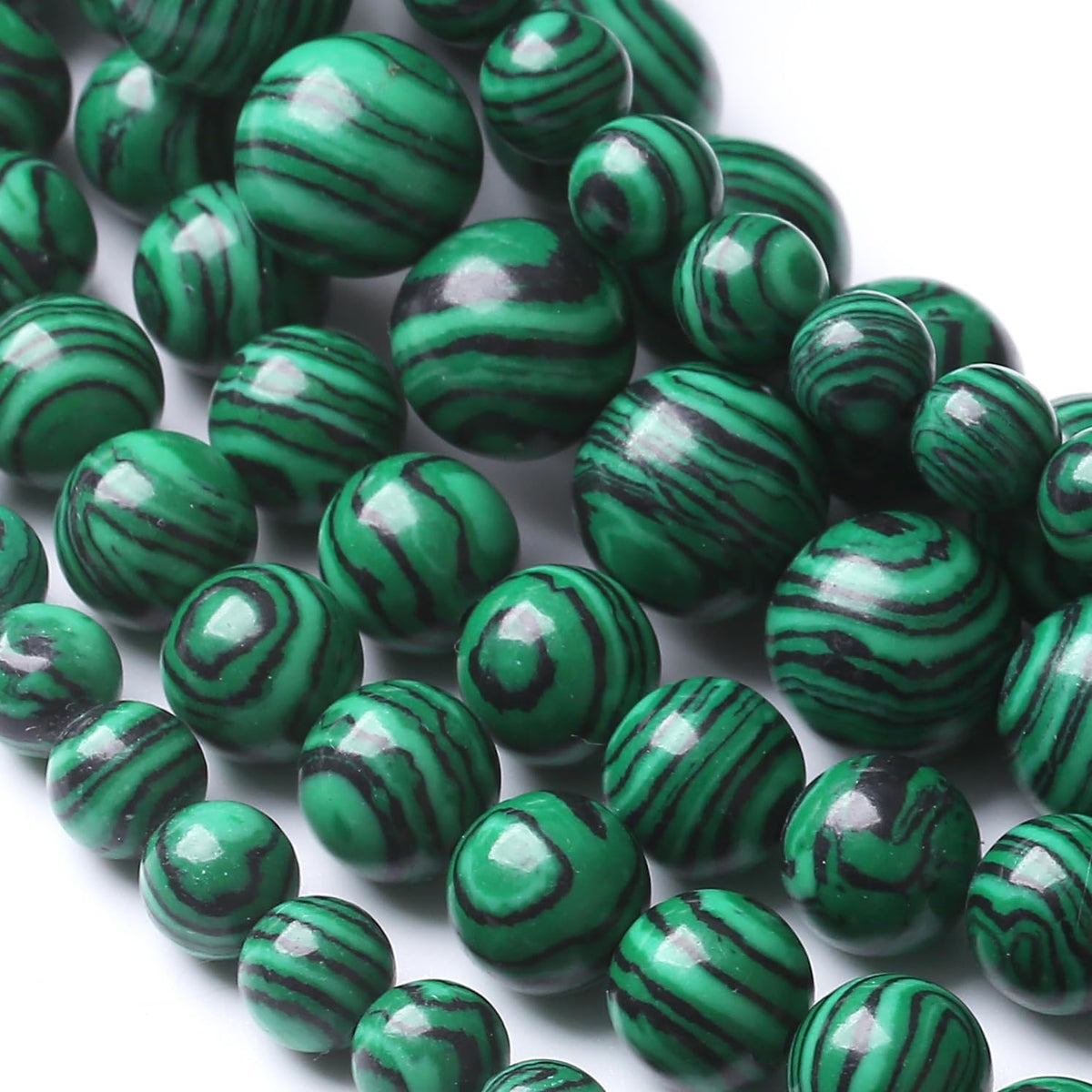 Turquoise Stone Beads Gemstone Round Crystal Energy Jade Beads Stone Beads for Jewelry Making DIY