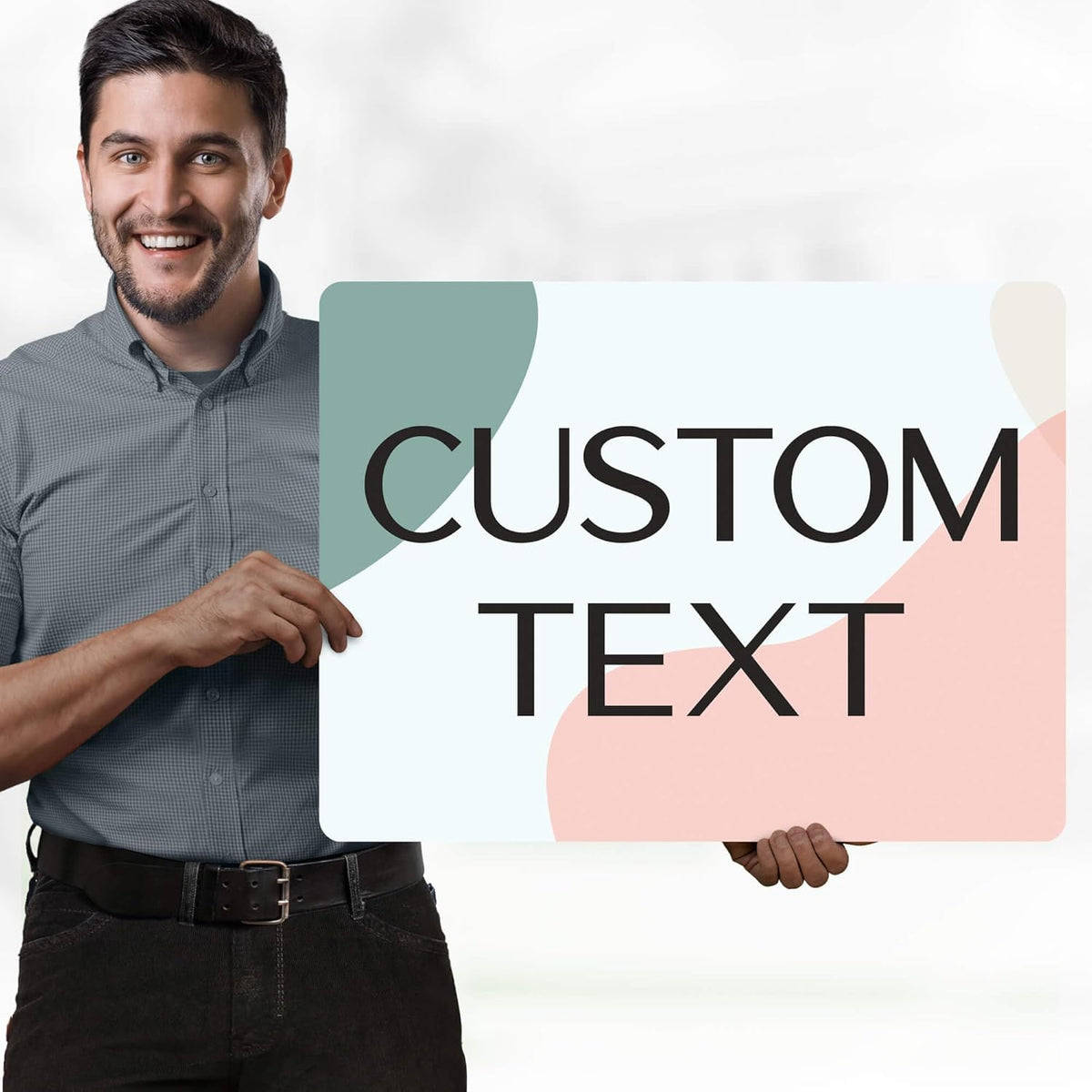 Custom Sign, Custom Street Sign, 11 Font Colors, 13 Font Styles, 4 Hole Options, 22 Sizes, 18x24