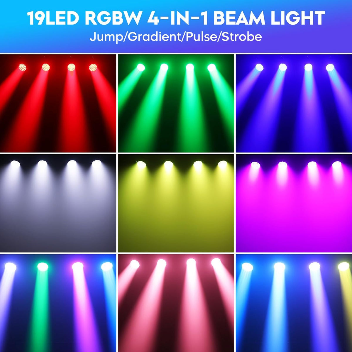 2PCS 19x10W Moving Head Light with Flight Case Focusing/Beam/Wash/Zoom Effect Stage DJ Lights