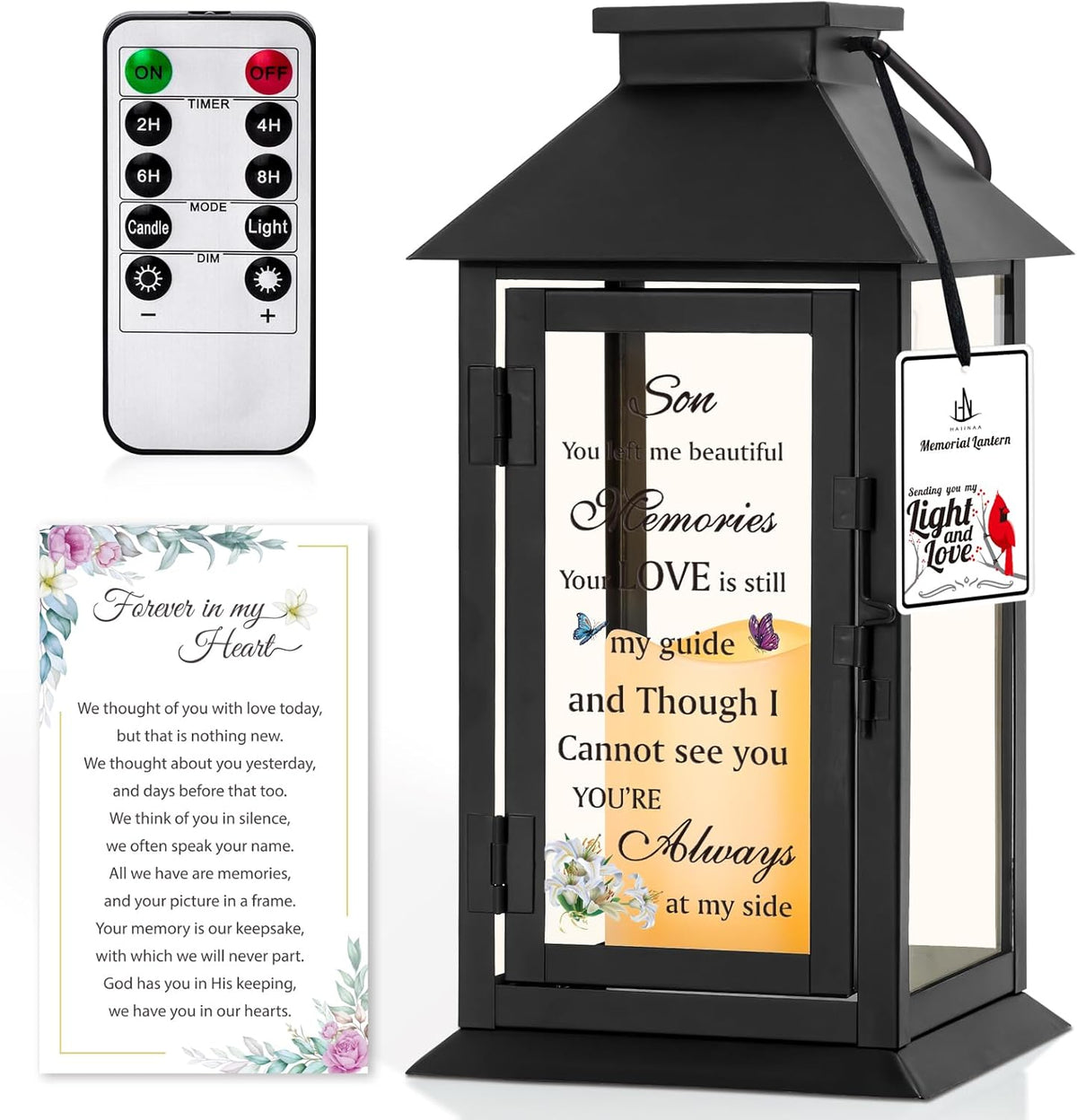 Memorial Gifts Memorial Lantern for Loss of Son in Memory of Son Bereavement Gifts Loss of Son