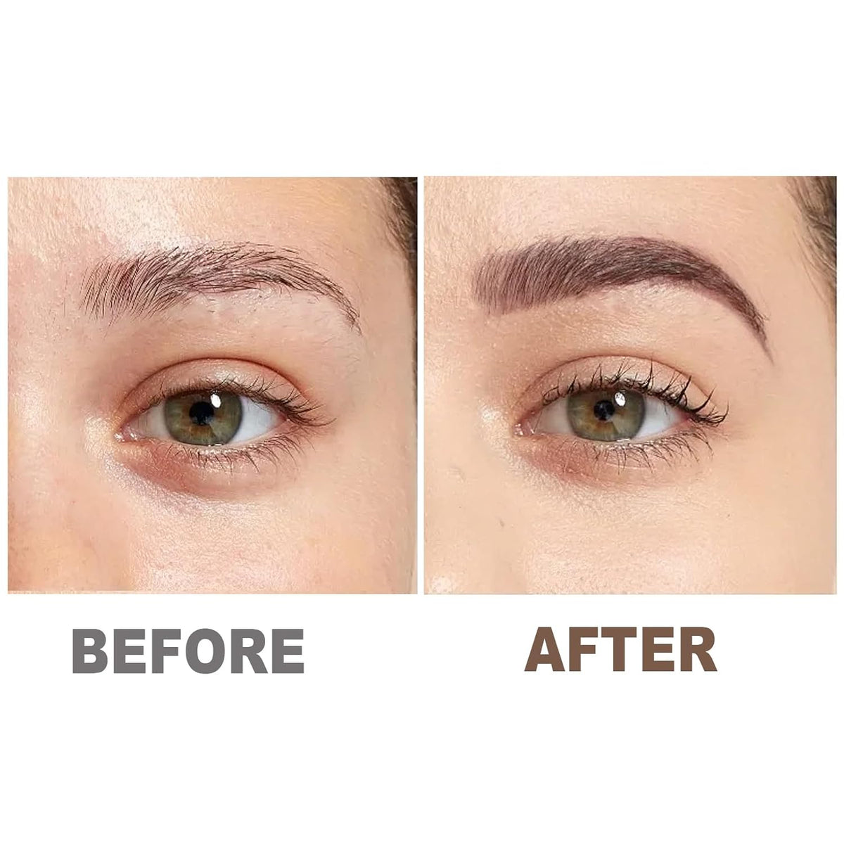 Boobeen 2 Pcs Eyebrow Pomade Cream, Waterproof Brow Pomade Gel High Pigmented Long-lasting for