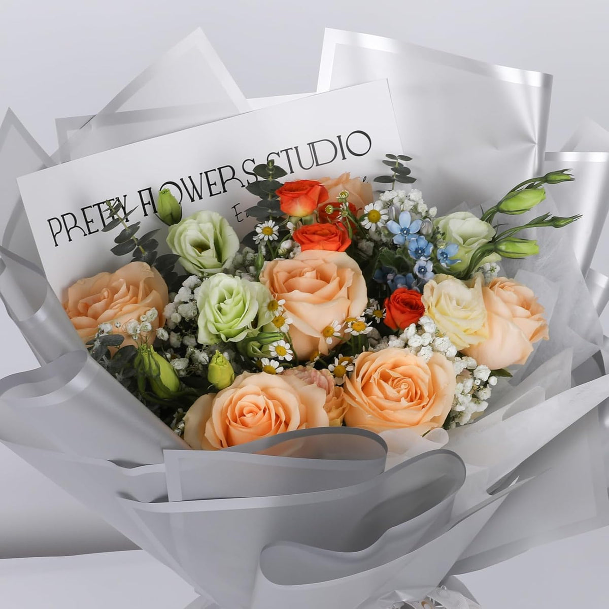 NESCCI 20 Sheet Flower Wrapping Paper - Waterproof Floral Bouquet Wrapping Paper, Florist Supplies