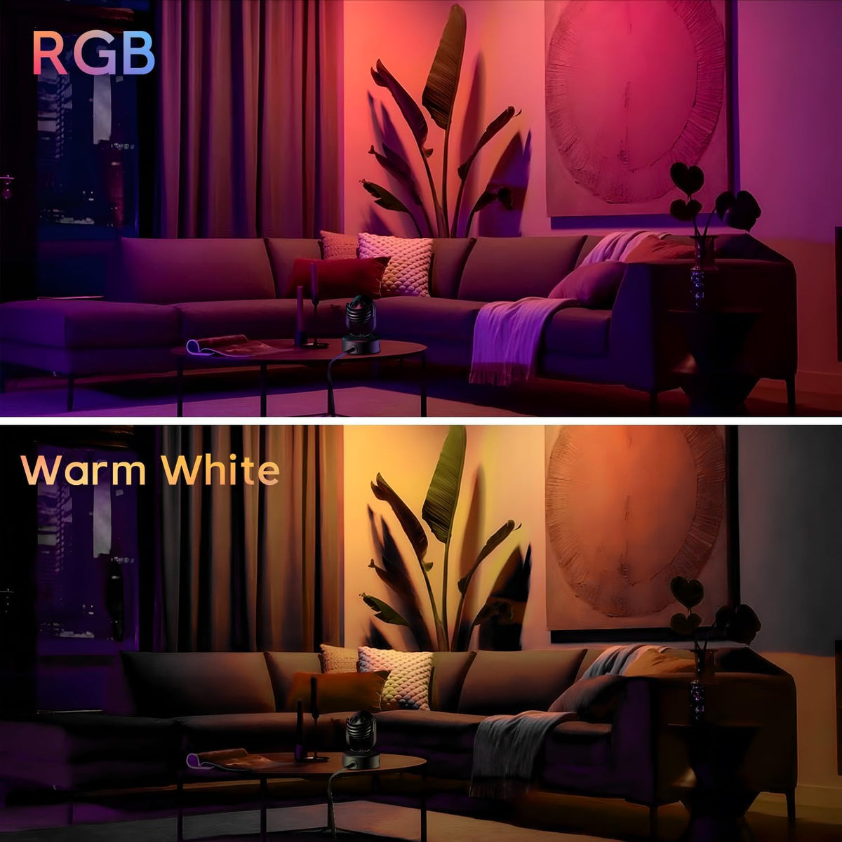 Spot Lights Indoor,7W RGBW Spotlight 16 Color Changing Up Lights Indoor with Remote Dimmable