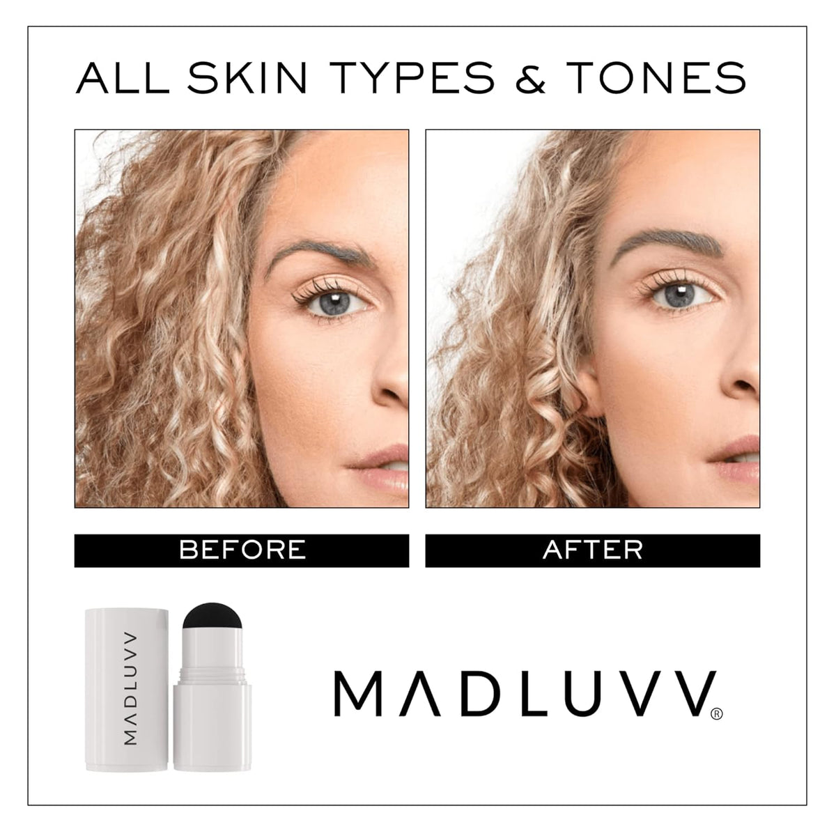 MADLUVV Brow Stamp Refill* - Color Stamp for Brows & Root Touch Up for Women & Men, Instantly