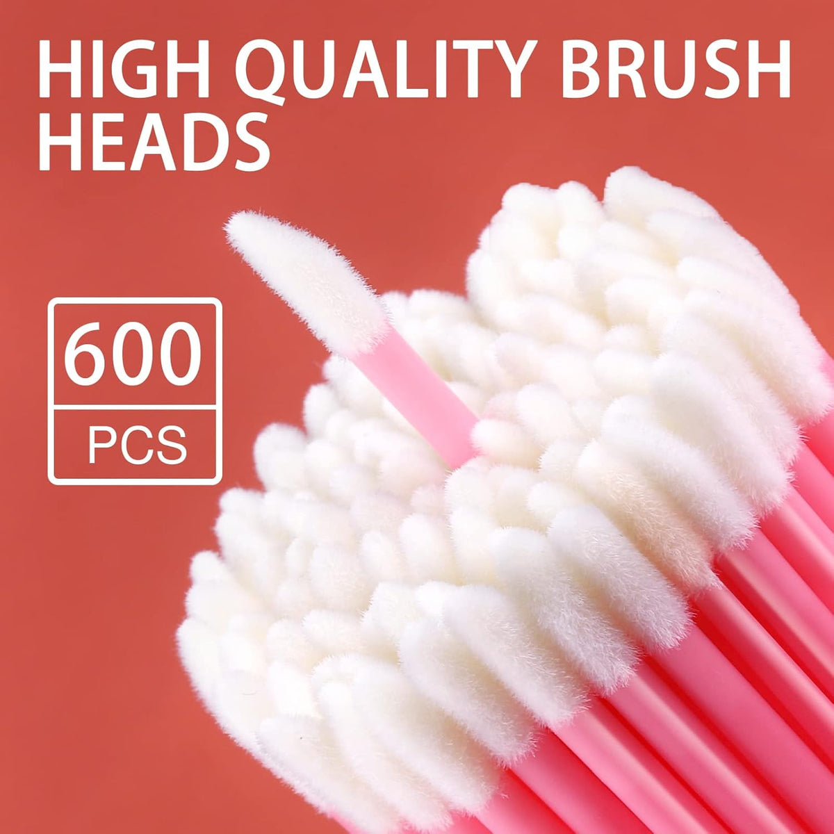 Teenitor 600 Pcs Lip Applicators Disposable Lip Brush, Lip Wands Applicators, Lipstick Applicators