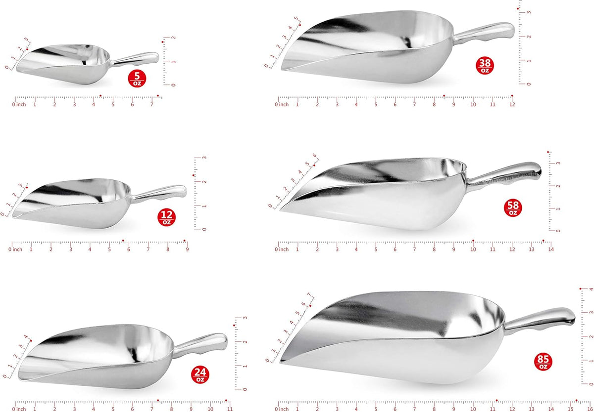 New Star 34585 Cast Aluminum Utility Scoop, 58-Ounce