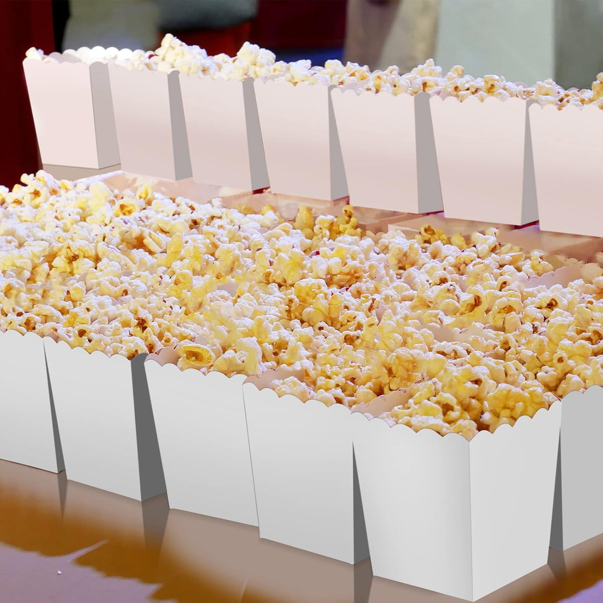200 Pcs Popcorn Boxes Mini Paper Popcorn Box Cardboard Popcorn Container for Party Disposable Snack