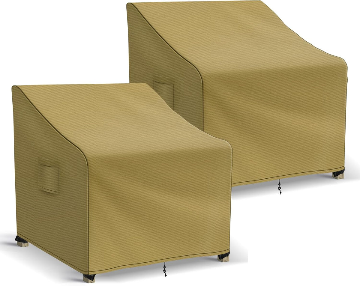 Patio Furniture Covers Waterproof for Chairs, Lawn Outdoor Chair Covers 2 Pack, Patio Chair Covers