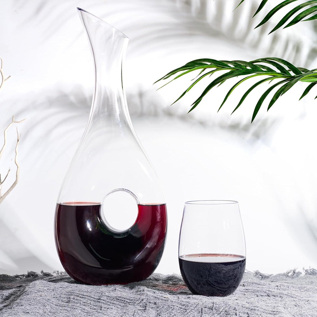 FOCUSLINE 20 Pack 16 Oz Plastic Wine Glasses, Stemless Plastic Wine Cups Heavy Duty, Unbreakable