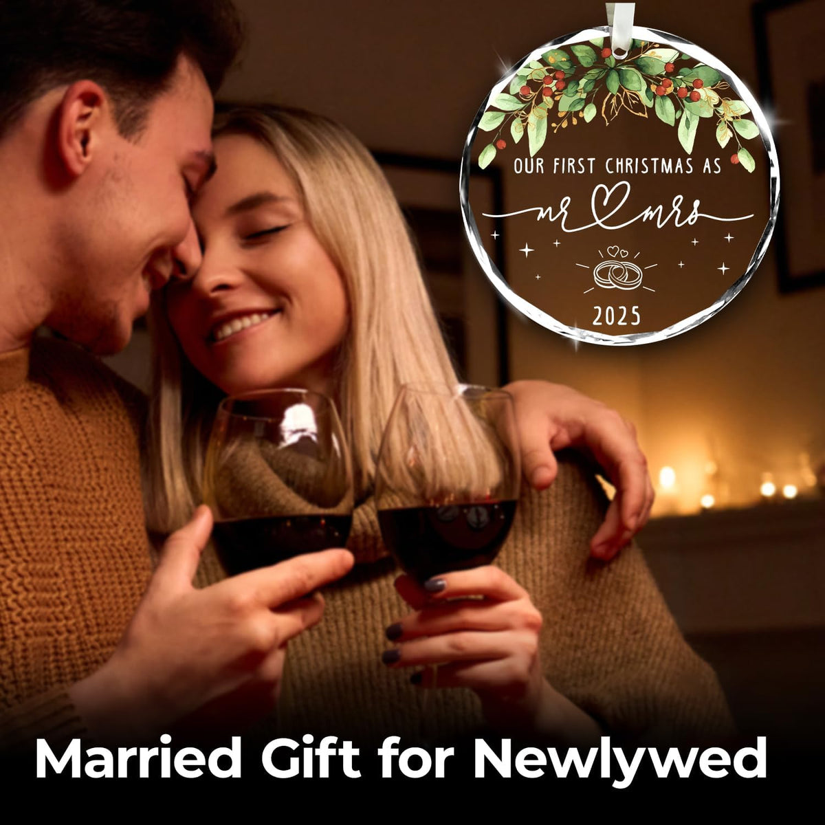NewEleven Wedding Gifts for Couples 2025 - Mr and Mrs, Just Married Gifts for Couple, Newlywed