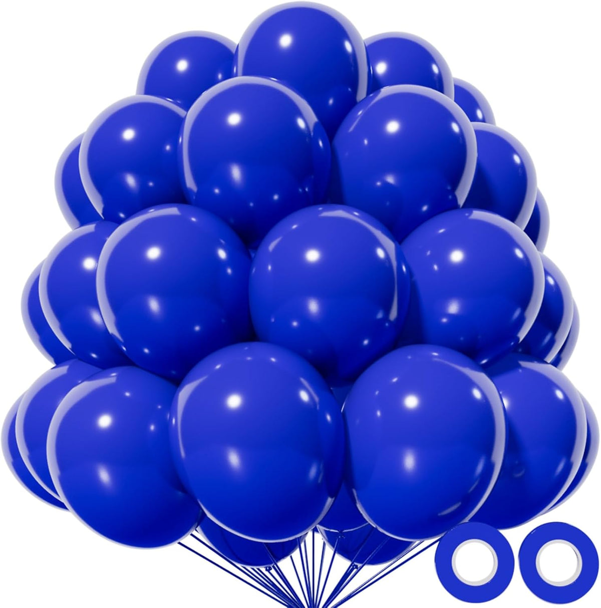 KAWKALSH Dark Blue Balloon 12 Inch, 110pcs Latex Party Balloons Helium Bright Color for Birthday