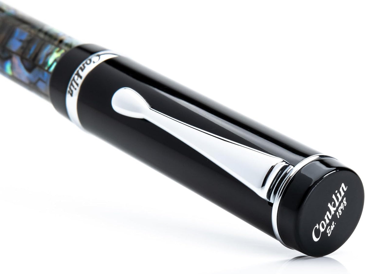 Conklin Duragraph Fountain Pen Abalone Nights - Extra Fine Nib, Precision Writing Instrument with