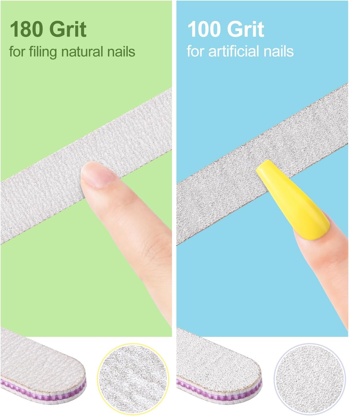 Nail Files and Buffers, MORGLES Nail Prep Kit with Emery Boards, Cuticle Remover Tools, Aloe