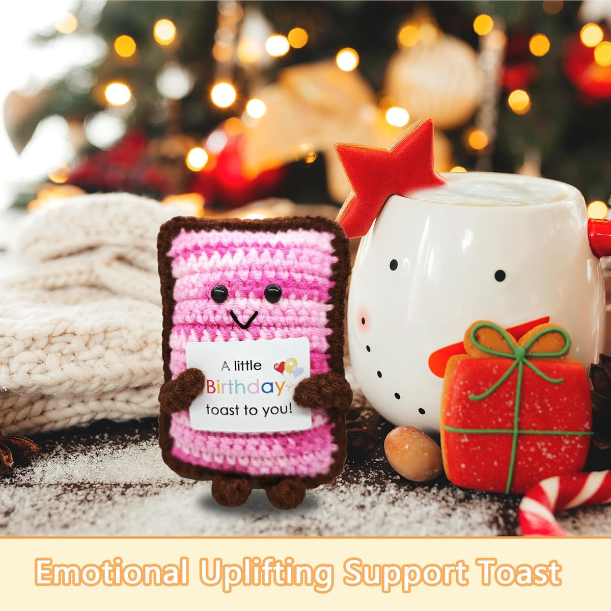 Handmade Crochet Toast Bread-Adorable Gift for Food Lovers!Birthday Present for Bakers & Breakfast