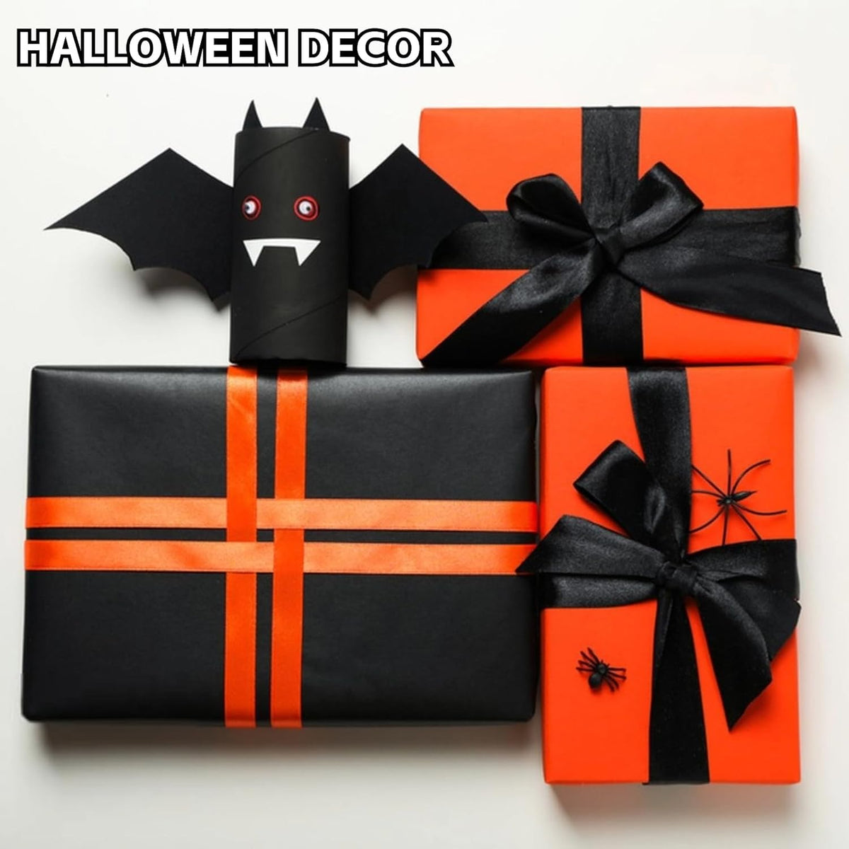Black Wrapping Paper, 15"×450" Art Craft Kraft Paper Construction Bulletin Board Decorative Paper