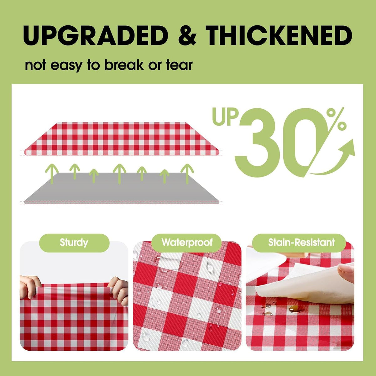Pureegg Plastic Table Cloth Disposable 10 Pack, 84'' Round Table Cloths, Party, Picnic, Decorative