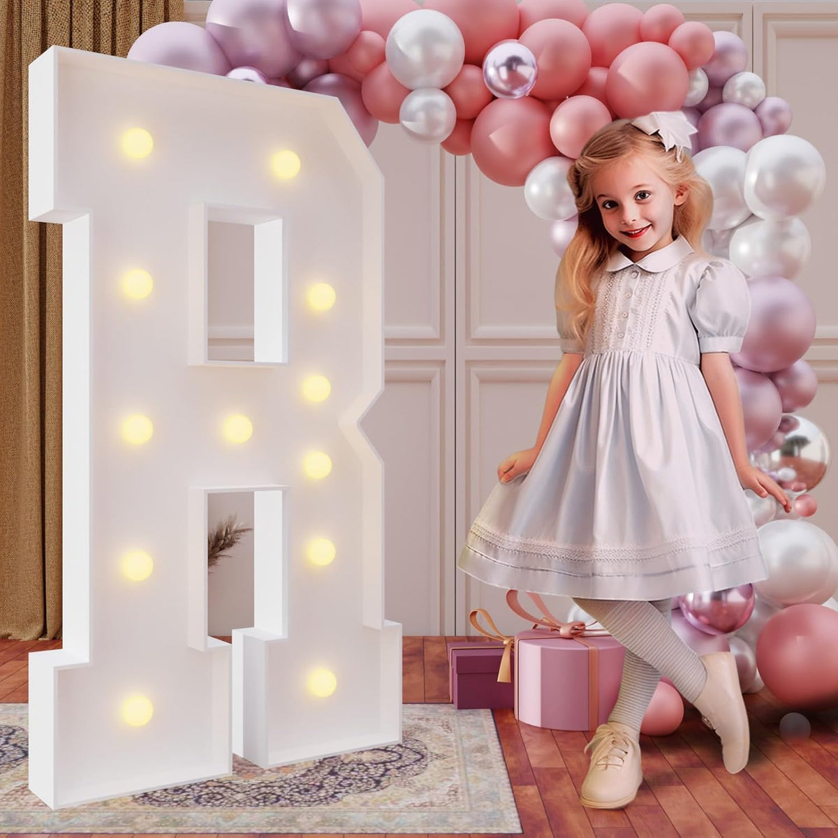 imprsv 4FT Marquee Light Up Letters for Birthday Party Decorations Marquee Letters for Marry Me