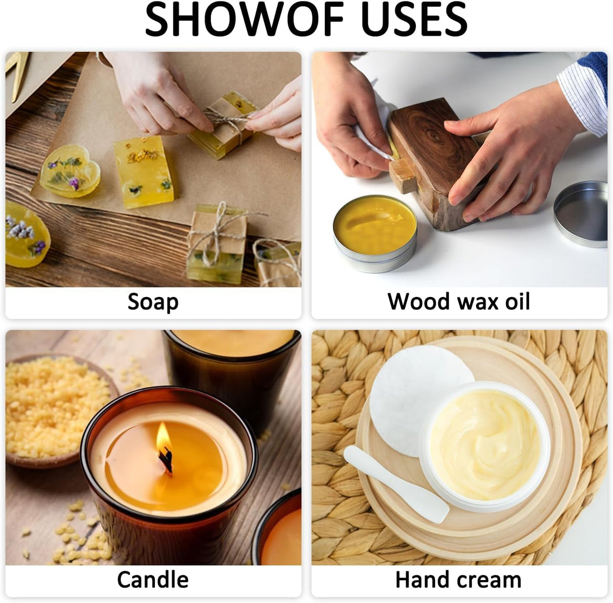 10 LB Yellow Beeswax Pellets - DIY Candle Making Kits, Magical Craft Making, Hand Care DIY Creams